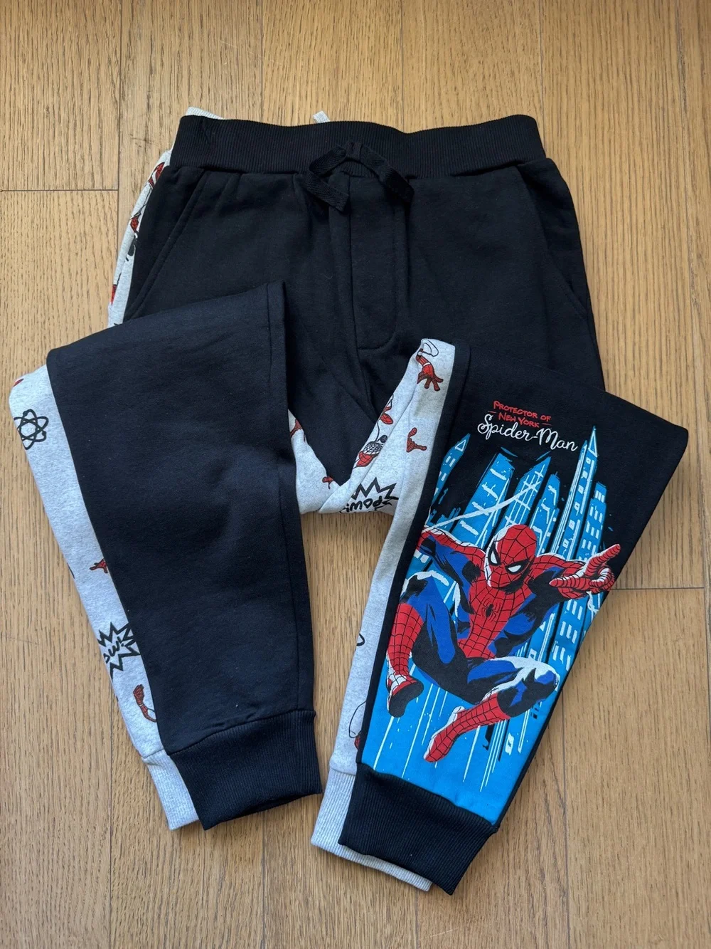 2 Spider-Man Boy's Toddler 2PC Jogger Pants Set NWT - Size M 10-12)